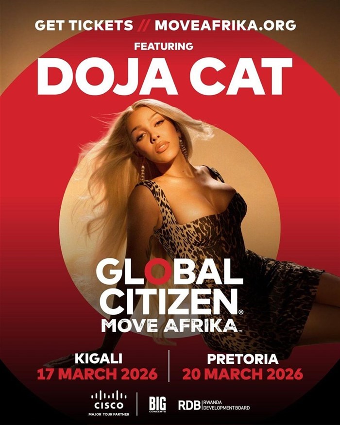 Doja Cat to Headline Global Citizen’s Move Afrika 2026 Tour in Rwanda and South Africa